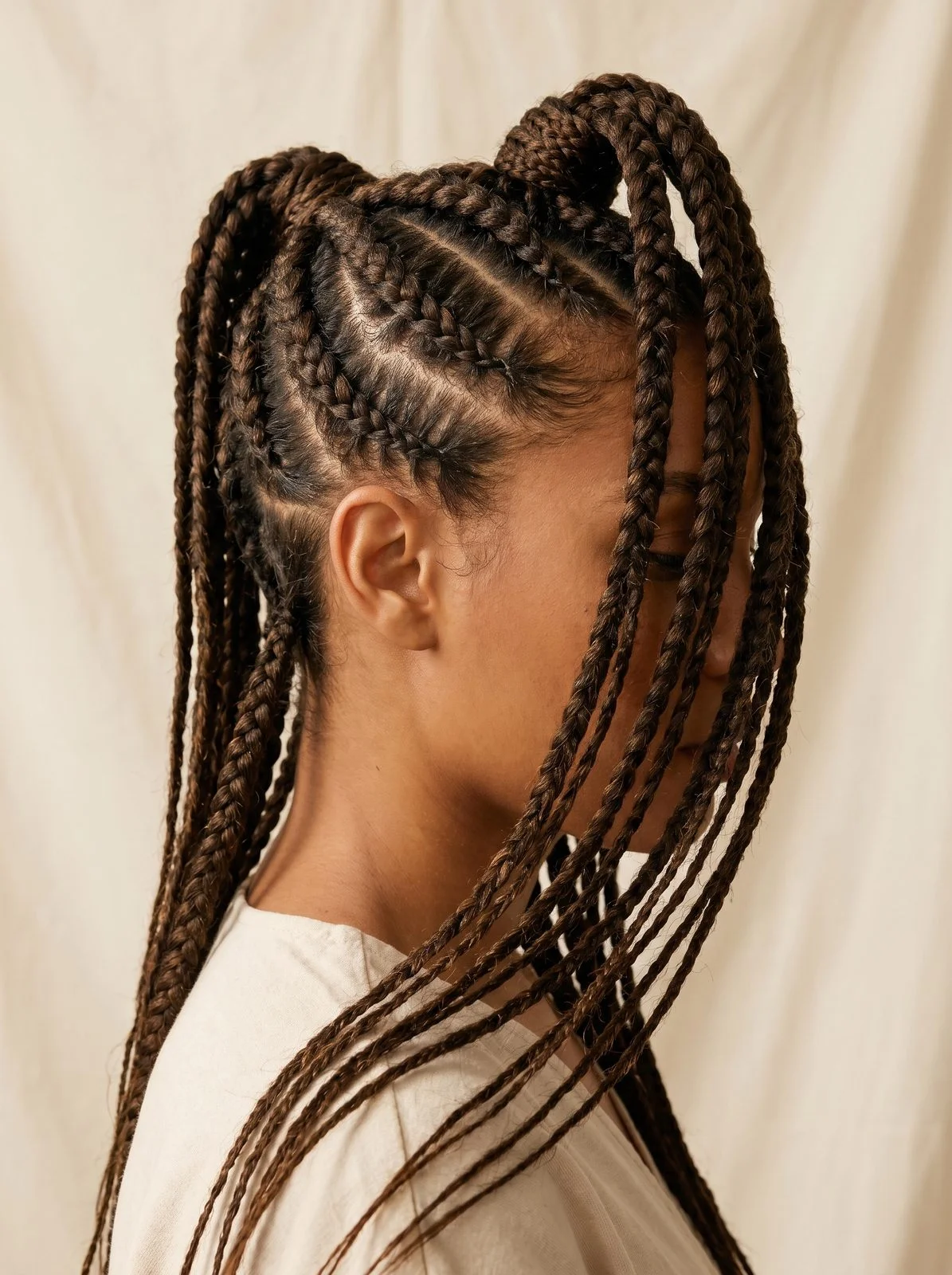 Boho Half Braids / Half Cornrows