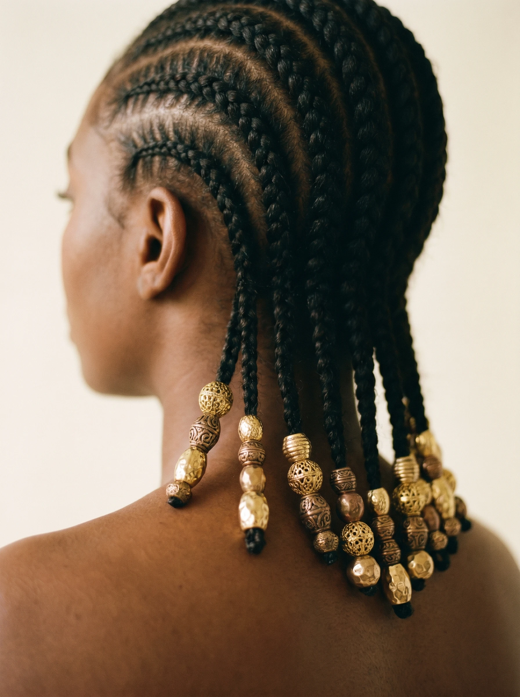 Cornrows with Beads